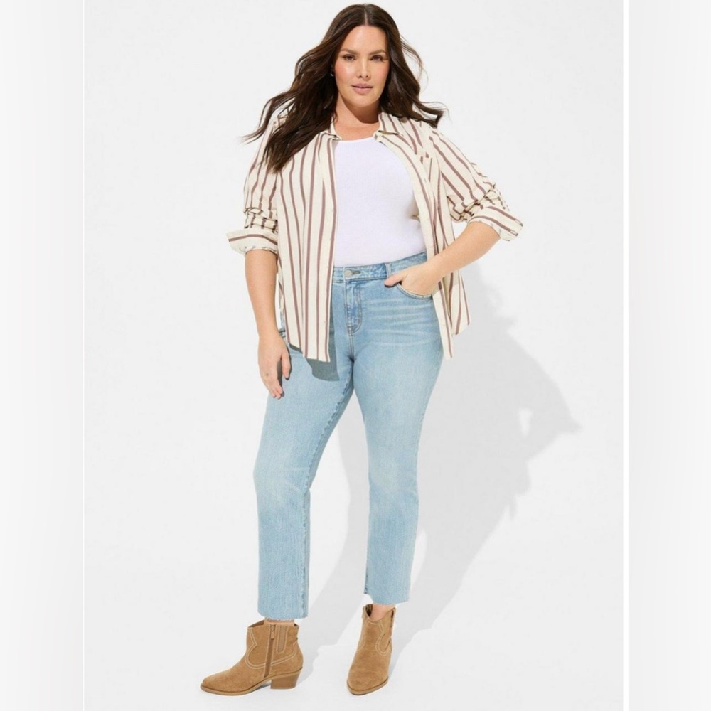 Torrid Perfect Boyfriend Ankle Classic Mid-Rise Denim Jeans